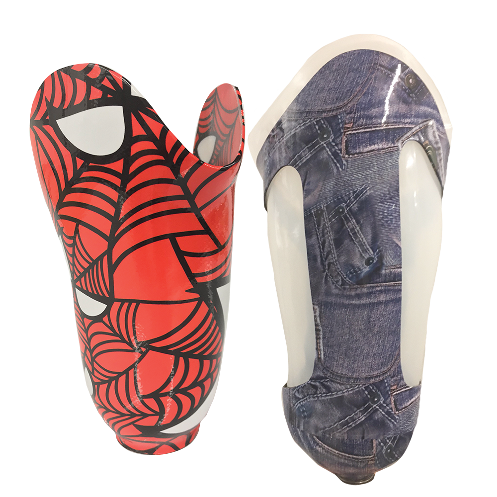 Wraps in Spiderman and black and white designs