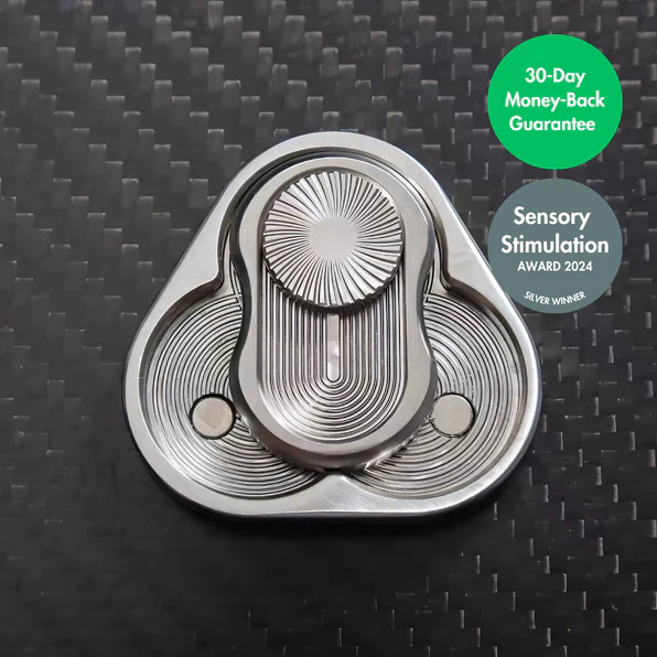 Fidget toy that rotates with your thumb in a continuing pattern