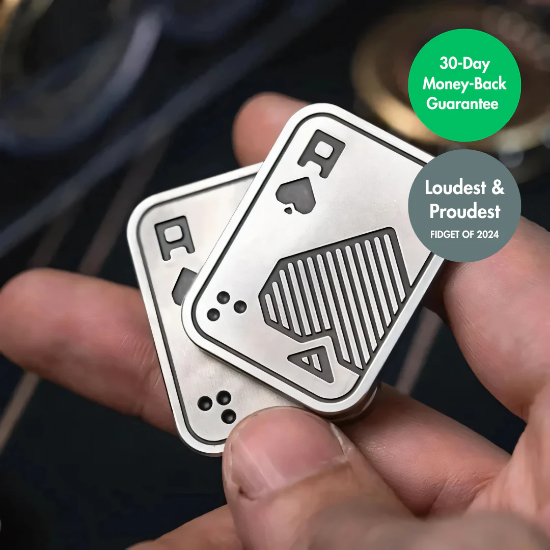 Fidget toy that rotates with your thumb in a continuing pattern