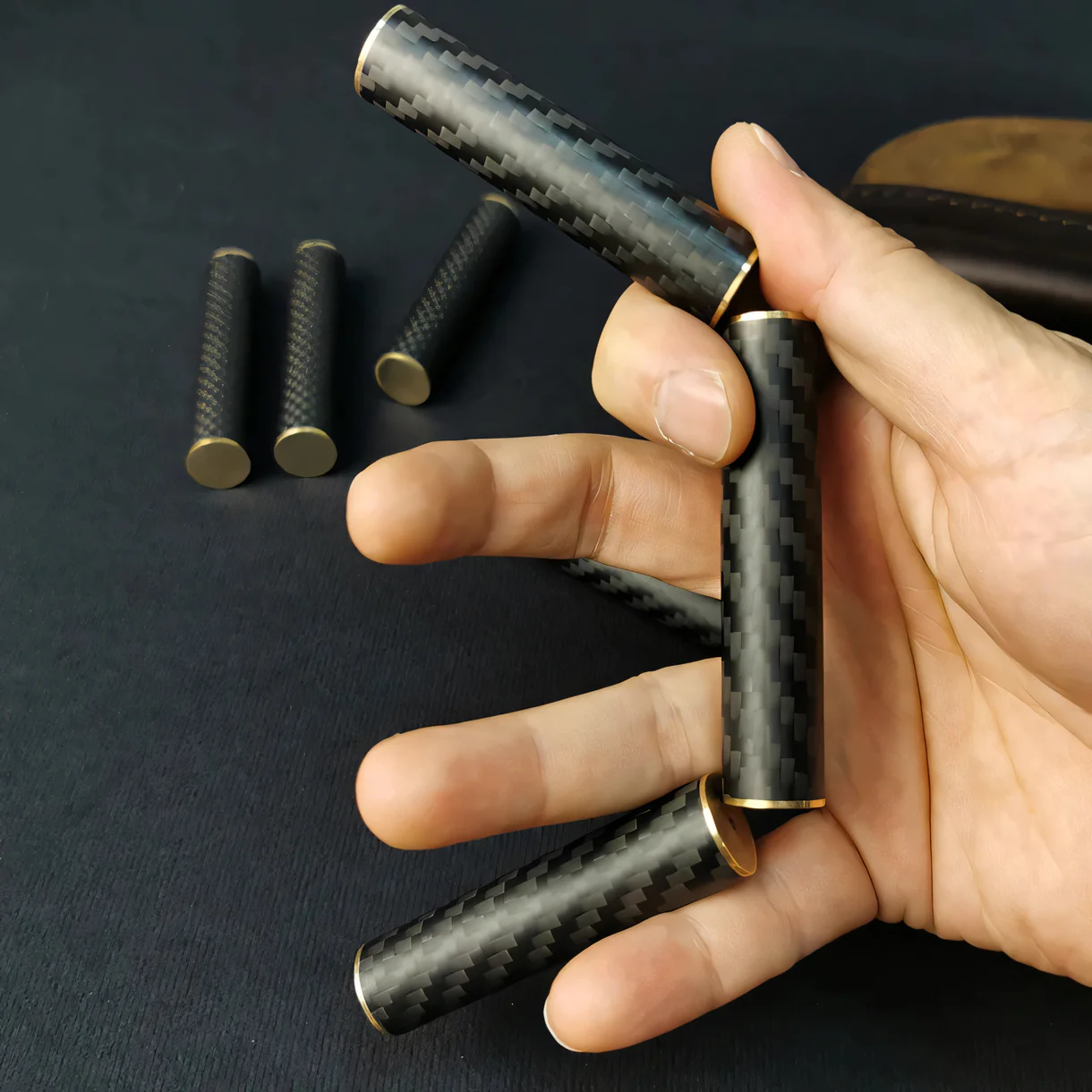 Carbon Fibre Stock shown in motion