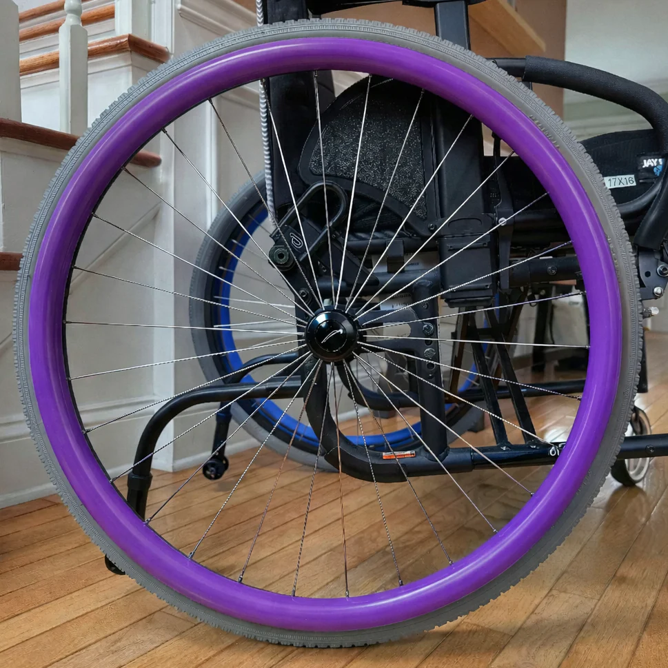 Purple wheel trim