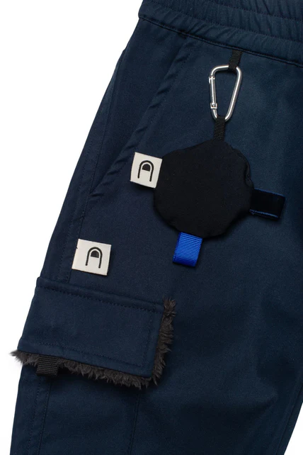 Sensory fidget joggers in dark blue