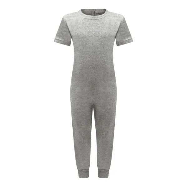 Soft short sleve all in one in grey