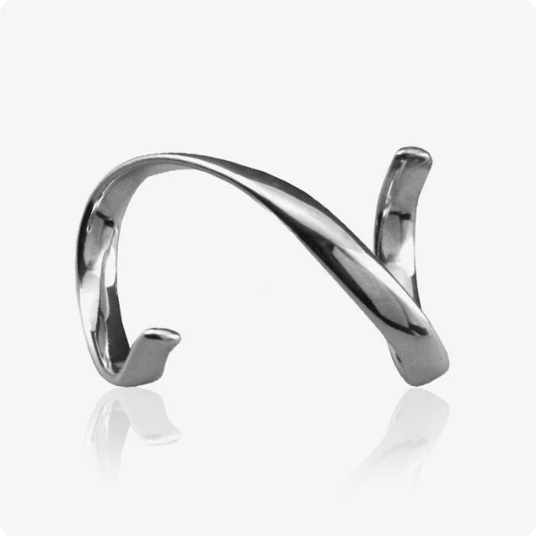 spiral splint in silver metal colour