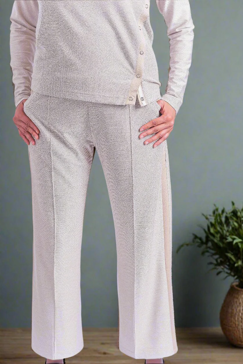 Tearaway trousers in grey with side leg fastening