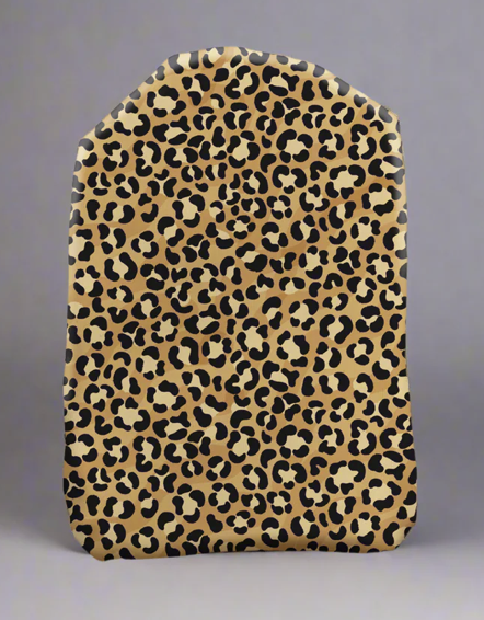 Stoma bag cover in small leopard print