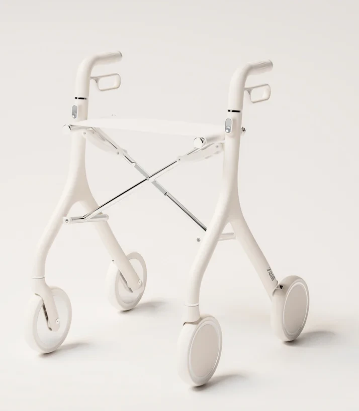 Chalk white walker with wheels from Zeal